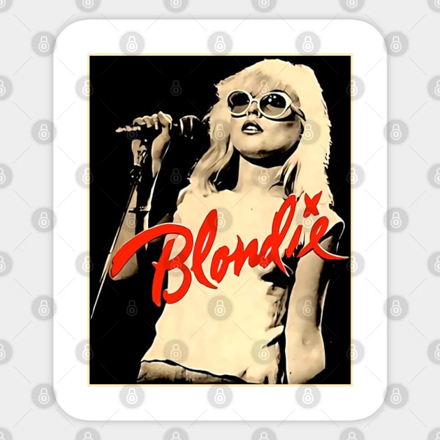 Vintage Blondie Music 80s 90s Style Sticker by Chea Shepherd